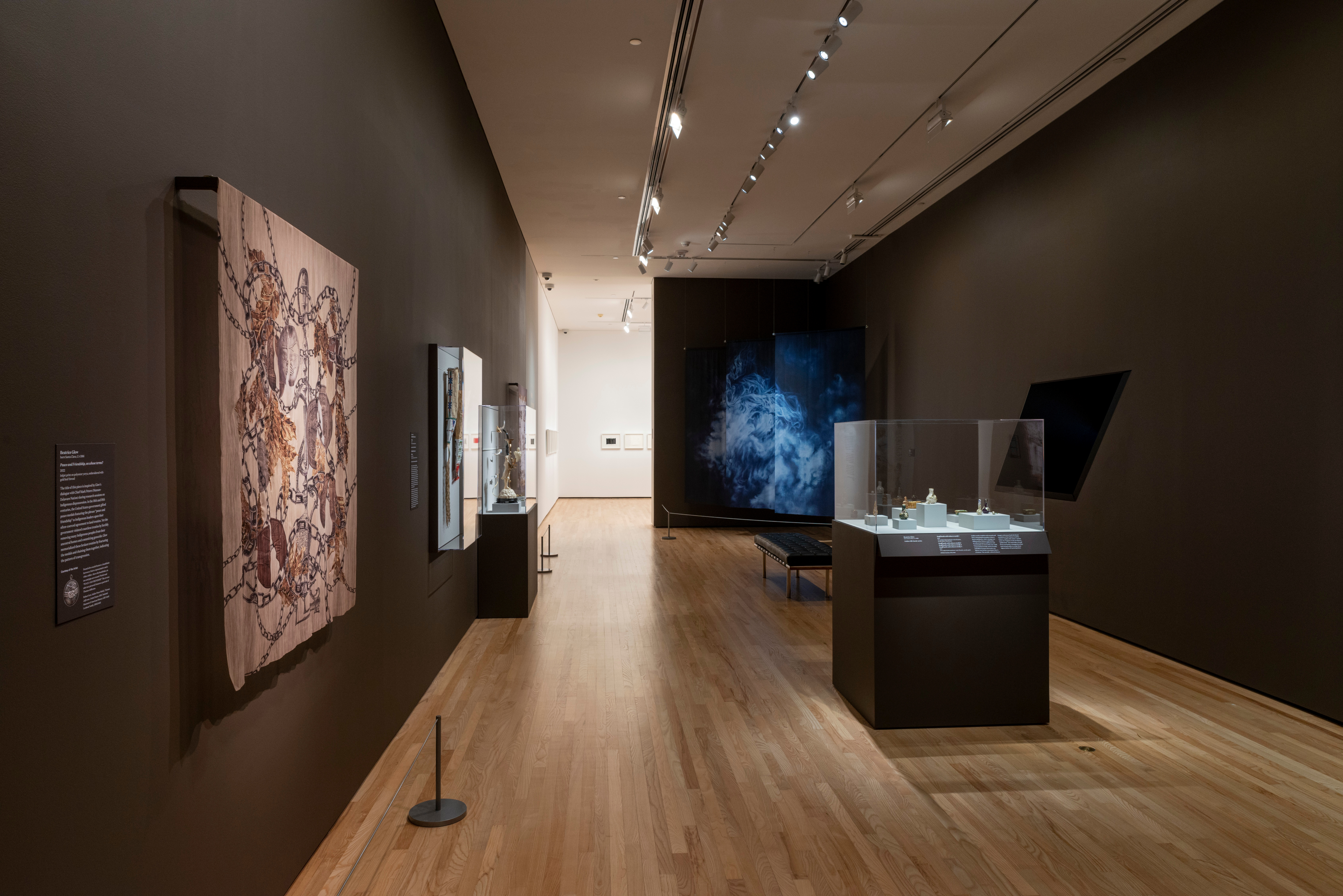 Installation shot of Beatrice Glow: Once the Smoke Clears by Mitro Hood